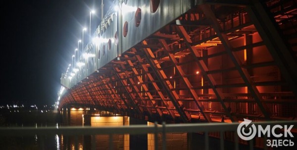 Омский метромост засветится неоном