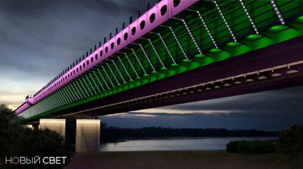 Омский метромост засветится неоном