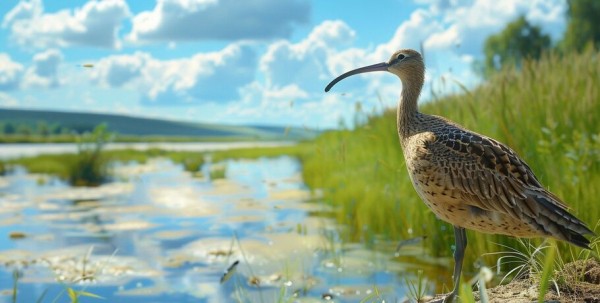 Редкую птицу - большого кроншнепа - заметили в Омской области Редкую птицу - большого кроншнепа - заметили в Омской области
