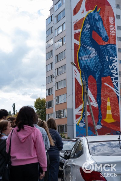В Омске открыли галерею масштабных граффити под открытым небом