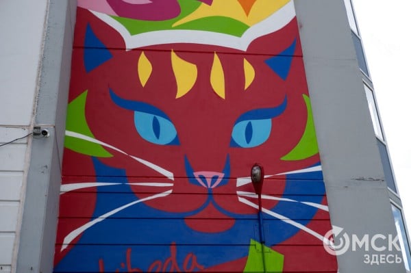 В Омске открыли галерею масштабных граффити под открытым небом