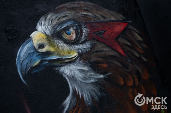 В Омске открыли галерею масштабных граффити под открытым небом