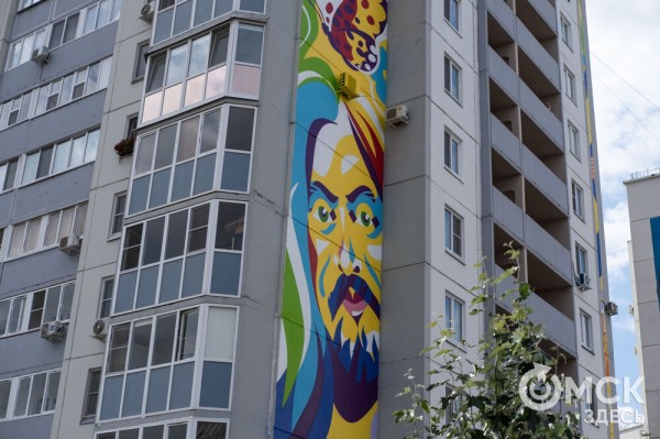 В Омске открыли галерею масштабных граффити под открытым небом