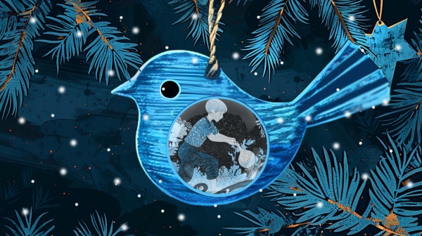 Новогодние приключения Оззи: как птичка с сайта "Омск Здесь" новогоднее чудо искала