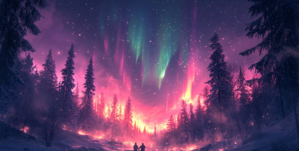 Январь попрощается с омичами северным сиянием