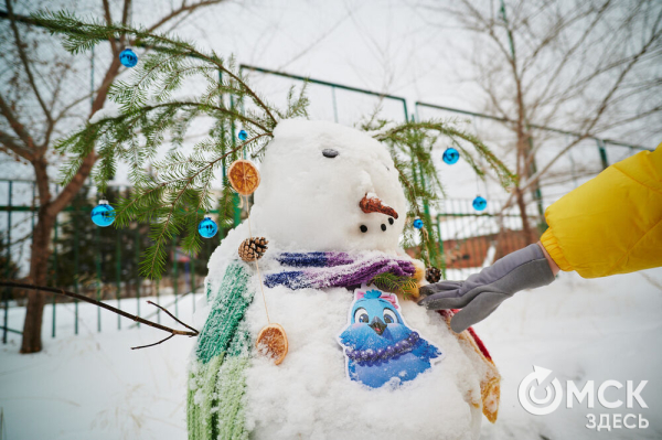Не для слабонервных. В Омске наградили авторов самых креативных снеговиков