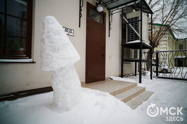 Не для слабонервных. В Омске наградили авторов самых креативных снеговиков