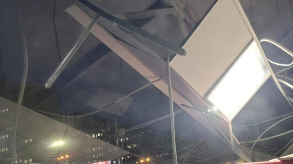 В омском супермаркете «Магнит» рухнула крыша