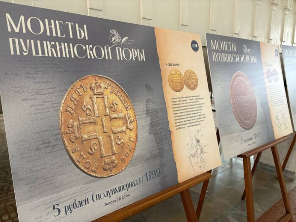 Какими деньгами Пушкин платил за вход в библиотеку? В Омске открылась выставка монет пушкинской поры