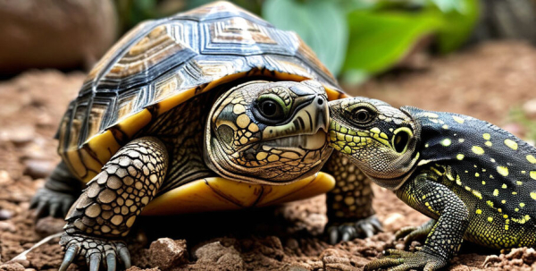 В Омском зоопарке черепашонок поссорился с эублефарами