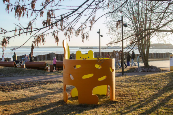 Кот, который обнимает форт: что привезли омские граффитисты в Кронштадт Кот, который обнимает форт: что привезли омские граффитисты в Кронштадт