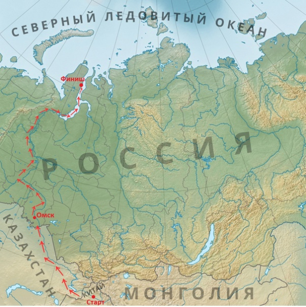 Сергей Лебединский отправился во второй этап одиночной байдарочной экспедиции "Китай-Арктика"
