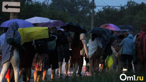 Новая рабочая неделя в Омске начнётся с дождей