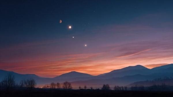 Повод начать выходной пораньше. Четыре планеты сойдутся на утреннем небосводе