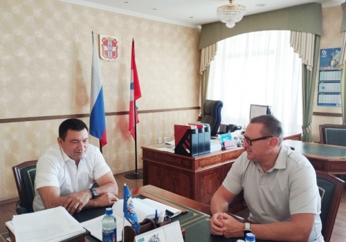 Глава омского Минпромторга встретился с&nbsp;одним из&nbsp;владельцев сети Eurospar в&nbsp;регионе Дмитрием Шадриным