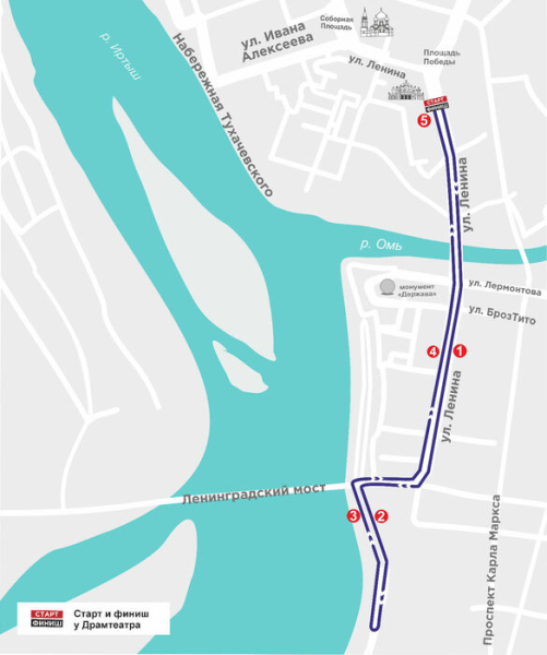 Весенний полумарафон в Омске вновь будет театральным: изучаем трассу