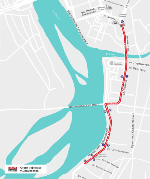Весенний полумарафон в Омске вновь будет театральным: изучаем трассу