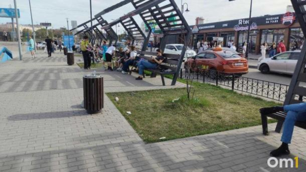 Омичей возмутили переполненные урны близ &laquo;Пешеходного Любинского&raquo;