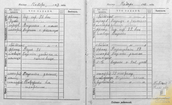 В День знаний омский архив "рассекретил" дневник гимназистки 1918 года