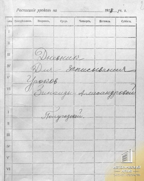В День знаний омский архив "рассекретил" дневник гимназистки 1918 года